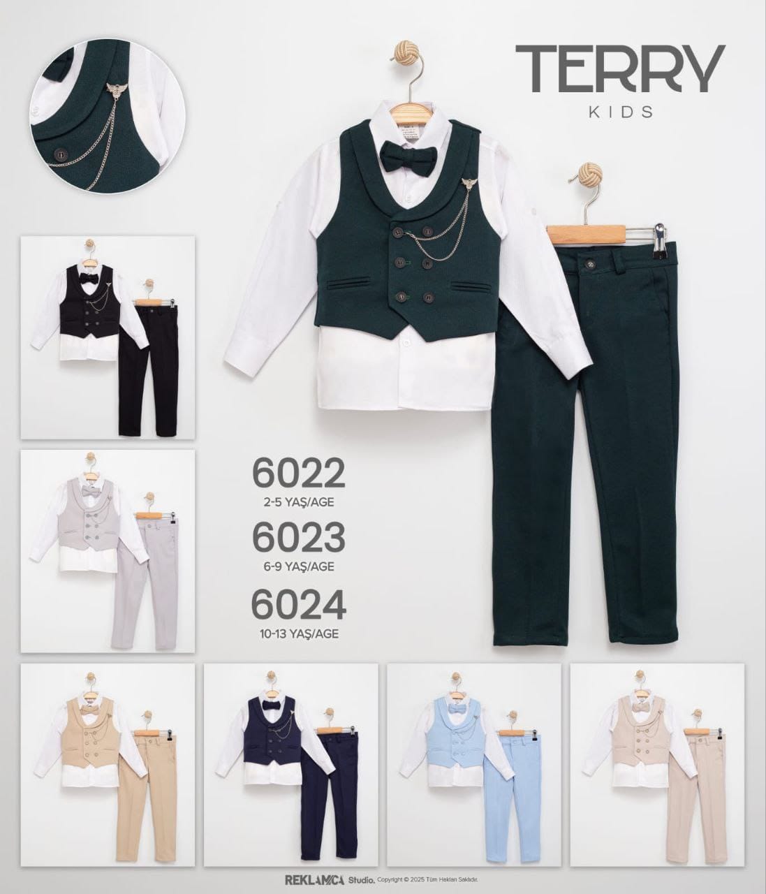 Terry Kids YELEKLİ TAKIM